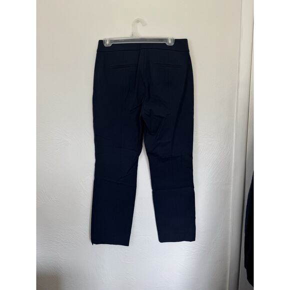 J.Crew Remi Pants Womens SZ 6 Navy Bi-Stretch Cotton Side Zip NWT AG172 - Picture 5 of 10
